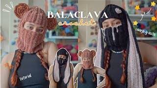 BALACLAVA TEJIDAS A CROCHET 🎃 Idea para Halloween  TUTORIAL paso a paso super FÁCIL [upl. by Mansfield]