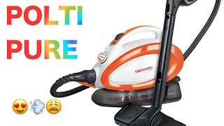 Polti 🇮🇹 Vaporetto Handy Pure Steam Cleaner  its annoying but effective [upl. by Anawaj]