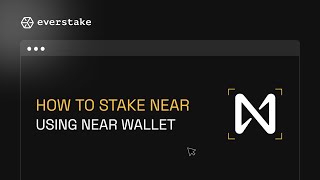 How to stake NEAR using NEAR Wallet [upl. by Ahsit]