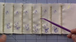 Machine Applique Stitch Sampler [upl. by Laraine]