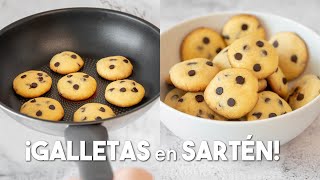 Galletas SIN HORNO en Sartén con 3 INGREDIENTES 🍪 [upl. by Llednik]