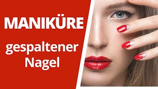 Maniküre bei gespaltenen Nägeln Teil 1 [upl. by Hgierb]