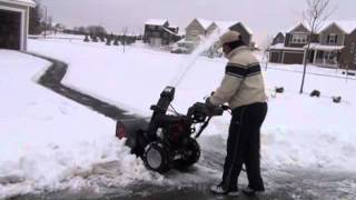 TroyBilt 357cc 30quot Snow Blow [upl. by Emoraj961]