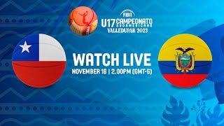 Chile v Ecuador  Full Basketball Game  FIBA South American U17 Championship 2023 [upl. by Okomom]