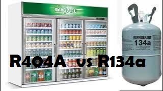 What is the difference between r404a and r134a Which refrigerant is better and its working pressures [upl. by Claudetta]