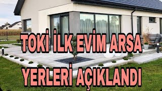 Toki İlk Evim Konya Merkez Müstakil Arsa Projesi Yerleri Belli Oldu [upl. by Nosnirb]