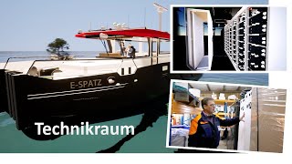 Erstes WSV ElektroSchiff Pilotprojekt ESpatz Technikraum [upl. by Koh]