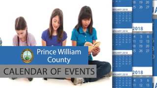 Prince William County Calendar of Events January 2018 [upl. by Leroi]