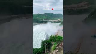 Tarbela dam waterfall dam tarbela kpk swabi hazara haripur [upl. by Analeh907]