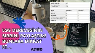 LGSye Nasıl Çalışılır Derece Yapmanın Püf Noktalarını Anlattım  lgs2025 [upl. by Alard]