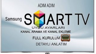 Samsung tv uydu ayarları kanal arama full kurulum [upl. by Howard]