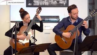 A Vivaldi  La Stravaganza Op4 No1 2nd Mov  arr CARisMA Guitar Duo [upl. by Josephson714]