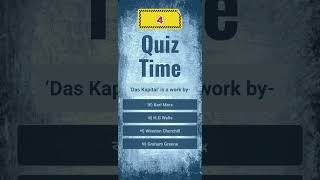 ‘Das Kapital’ is a work by quiztime bcs quiz study education [upl. by Dorita]