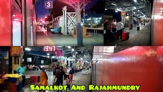 Samalkot And Rajahmundry Railway Station Visakha ExpressITZ VLOGGER PINTU [upl. by Eilsil]