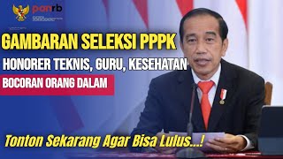 🔴BARU SAJA BOCORAN GAMBARAN SELEKSI PPPK UNTUK HONORER TEKNIS GURU DAN KESEHATAN [upl. by Nottap]