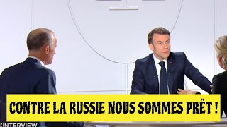 INTERVIEW DE MACRON SUR LA GUERRE EN UKRAINE [upl. by Sutton]