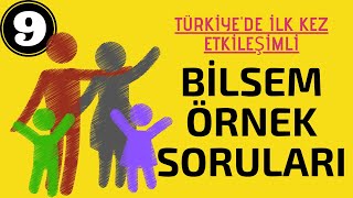 BİLSEM Örnek Soruları  9 KelimeAnlam ETKİLEŞİMLİ [upl. by Chlores]