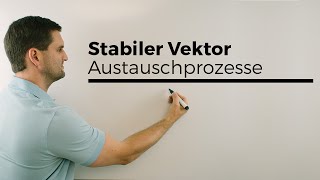 Stabiler Vektor Stationäre Verteilung Austauschprozess Teil 2  Mathe by Daniel Jung [upl. by Dame]