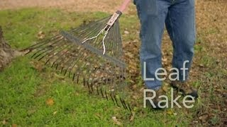 How to Use a Leaf Rake  Garden Tool Guides [upl. by Quartus]