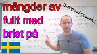 Prepositioner till mängdord av med om på SFI [upl. by Limemann]