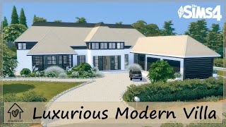 LUXURIOUS MODERN VILLA  Sims 4  Stop Motion Build  CC list [upl. by Fabron]