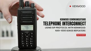 Telephone Interconnect using SIP protocol with KENWOOD NXR1000 series repeaters [upl. by Gnut]