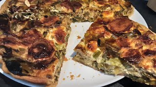 Tellement cétait bon il en reste plus rien 😋👌Leeks quichequiche de puerro [upl. by Aivil]