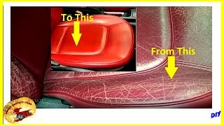 HOW TO FIX NASTY LEATHER SEATS IN 10 MINUTES for CHEAP [upl. by Runkel]