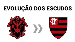 Evolução dos escudos do FLAMENGO 1895  2020 [upl. by Brady]