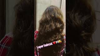 Layer haircut blowdrawerhairstyle shortvideo haircut hairstylecutting 👀❤️💇‍♀️ [upl. by Norbel]