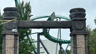 Kings Dominion Vlog 63  Rapterra Construction Wing Slide Element [upl. by Jenica]