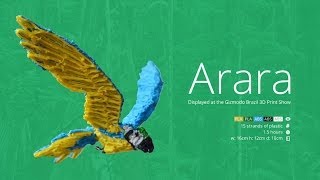 3D Pen Art  3Doodler Arara Bird [upl. by Lramaj]