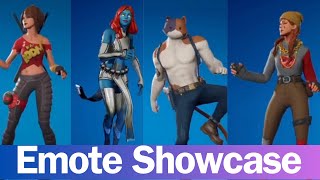 Fortnite EMOTES  Emote Showcase [upl. by Enerahs798]