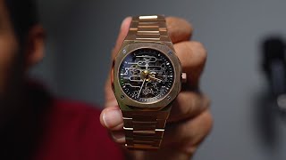 Aura Watch Skeleton 001 Rose Unboxing  Review [upl. by Blaise388]