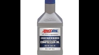 AMSOIL PCI Synthetic Rotary Screw Compressor Oil ISO 46  SAE 20 [upl. by Eimilb]