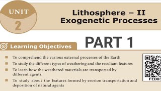 LITHOSPHERE  II EXOGENETIC PROCESSES PART 1 [upl. by Yenot]