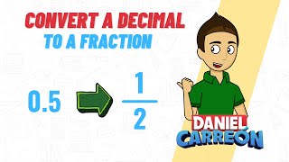 CONVERT A DECIMAL TO A FRACTION super facil  Para principiantes [upl. by Mears]