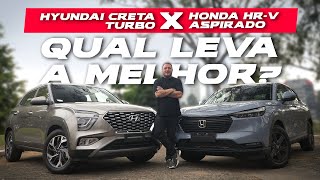 COMPARATIVO DE SUV’s Hyundai Creta Platinum x Honda HRV EXL 2023  QUAL DELES É O MELHOR PRA VOCÊ [upl. by Ahsart]