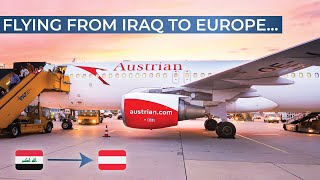 TRIPREPORT  Austrian Airlines BUSINESS  Airbus A320  Erbil  Vienna [upl. by Llehcram]