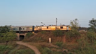 12159 Amravati Jabalpur SF Express on Badnera Chord Line towards chandur [upl. by Levon]