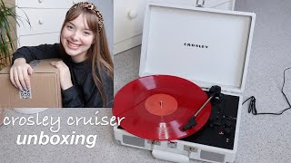 crosley record player unboxing [upl. by Nodnahs]