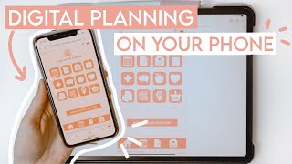 Digital Planning ON YOUR PHONE  Digital Phone Planners  GoodNotes Tutorial [upl. by Drageruaeb]