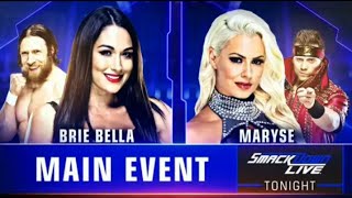 Brie Bella amp Daniel Bryan vs Maryse amp The Miz  SmackDown Live 11th Sept 2018 [upl. by Inat728]