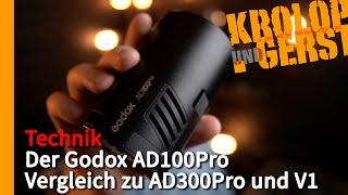 Godox AD100Pro  Vergleich zu AD300Pro und V1 📷 KrolopampGerst [upl. by Soisinoid948]