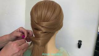 Wedding hairstyles long hair  bun hairstyles  Juda hairstyle updo hairstyle  Wedding Hairstyles [upl. by Constant]