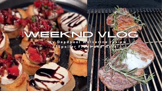 Weekend VlogMy review on Deadpool Wolverine and grilling some ribeyes [upl. by Anatola]