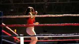 Edecanes funciones de boxeo Promociones Calderón Dasilva [upl. by Ayenet659]