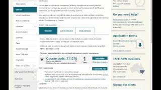 How to download course information from the Study in TAFE website [upl. by Anitsugua871]