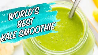 Kale Pineapple Healthy Breakfast Smoothie [upl. by Bowden]