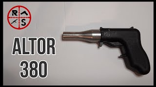 ALTOR CORP 380 SINGLE SHOT REVIEW altor 380 handgun [upl. by Troyes]